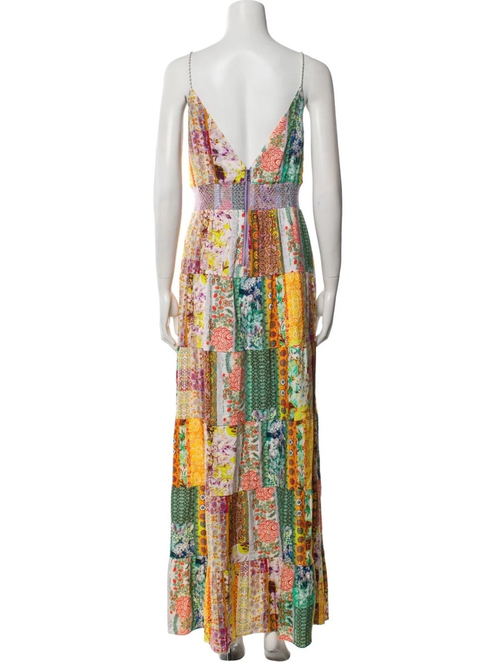 Alice + Olivia Revolve Bestseller Current Season Patchwork Maxi Dress NWT 6 - Picture 7 of 7